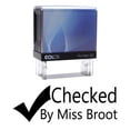 thumbnail image 1 of CHECKED Custom Colop Personalized Teachers Stamp Self Inking Rubber P20 Mini Stamper, 1 of 1