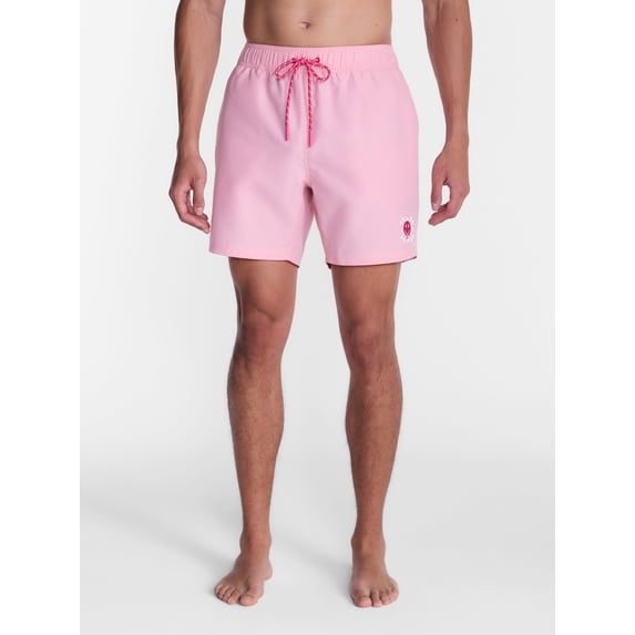 Party Sharks Men's Swim Trunks, 6.5" Inseam, Sizes S-XL