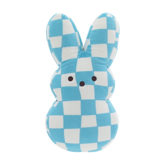 PEEPS Checkered Blue Bunny Plush for Easter