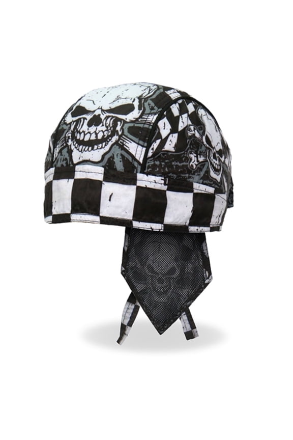 CHECKERED FLAGS HEADWRAP - Officially Licensed Original Checkered Flags Design Lightweight Biker Machine Wash Head Wrap