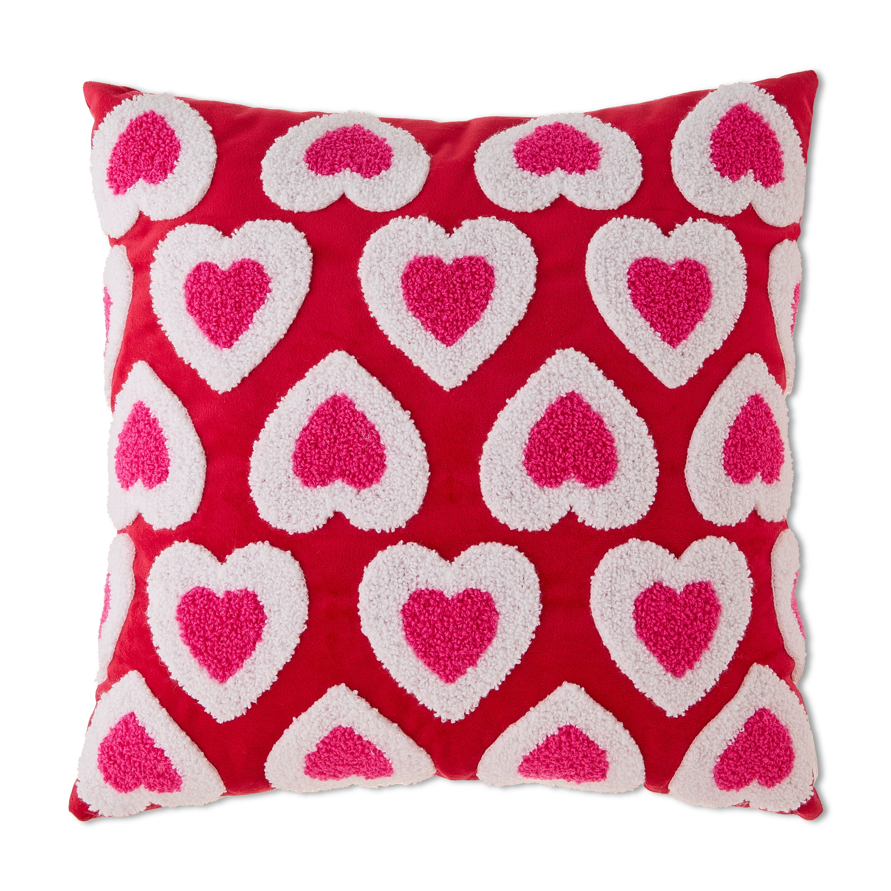Checkered Heart Decorative Pillow, Multicolor, Valentine's Day by Way To Celebrate