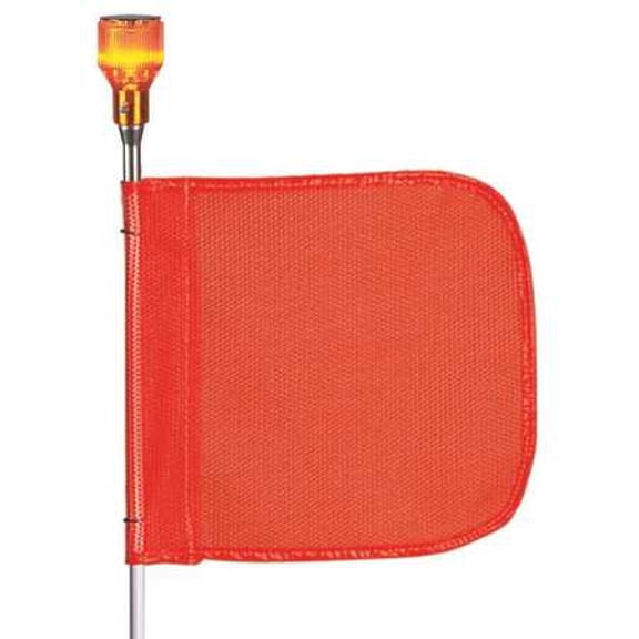 CHECKERS INDUSTRIAL PROD INC FS5L-O Warning Whip,HD,5 Ft,Flag and Socket