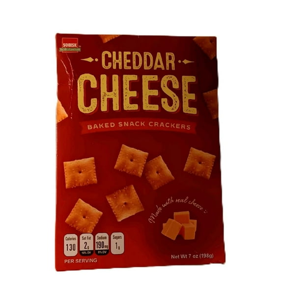 CHEDDAR CHEEESE BAKE SNACK CRAKERS