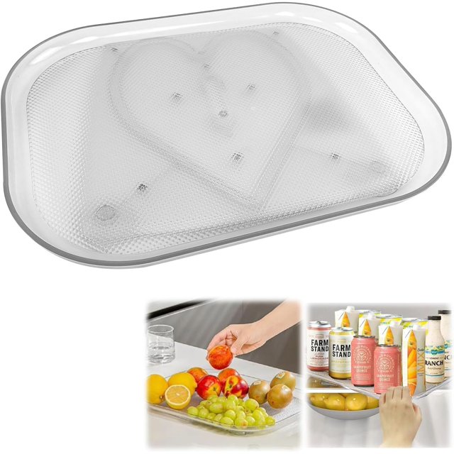 CHEDFAY 360° Rotating Lazy Susan for Refrigerator Effortless