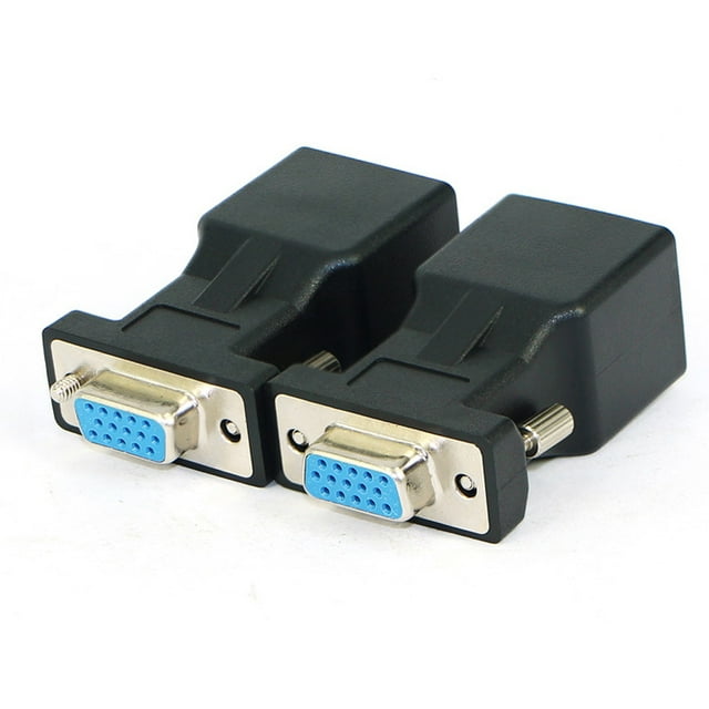 CHEEPUM 1 Pair VGA Extender Male Female to LAN RJ45 CAT5 20M Network ...