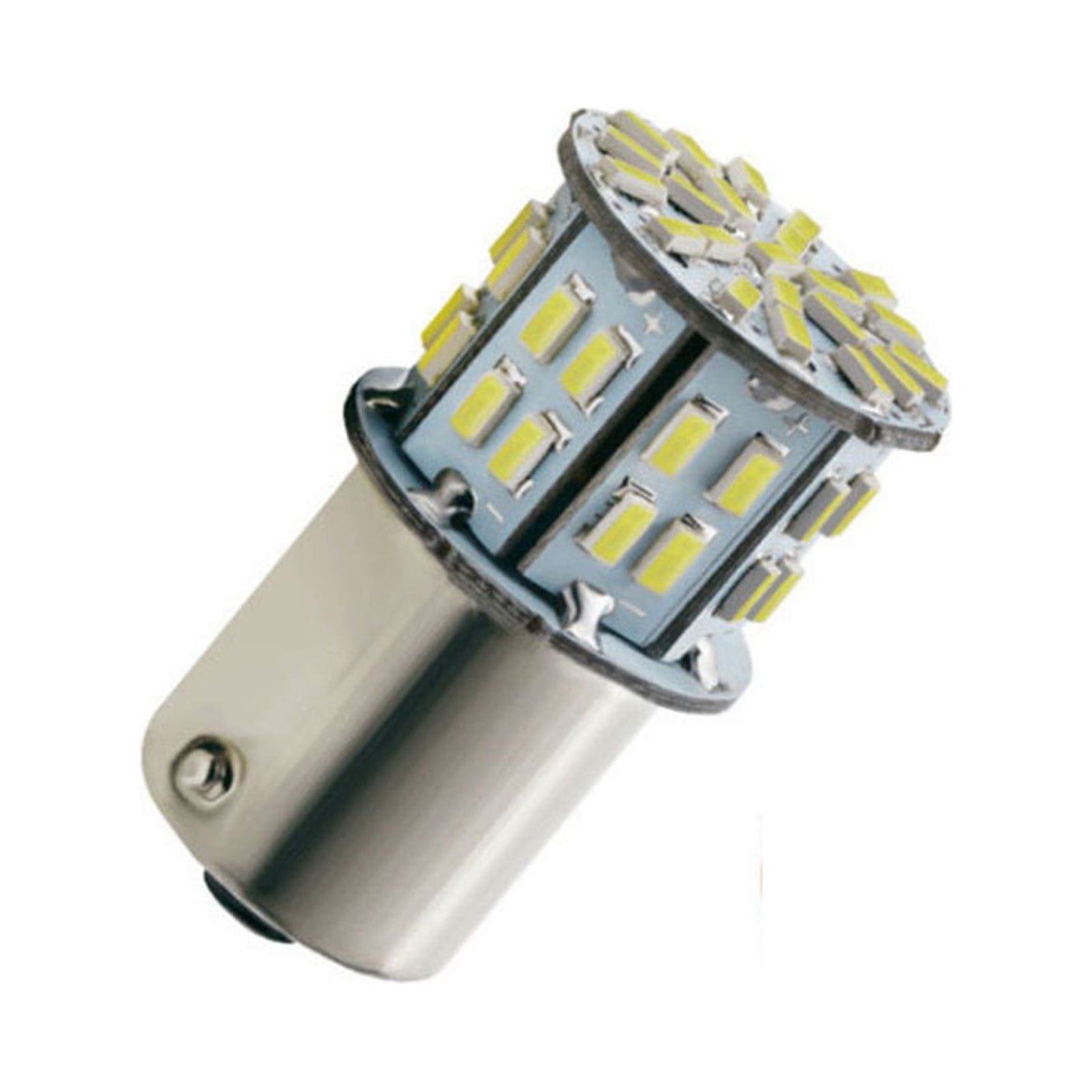 CHEEPUM 10pcs Super White 1156 1141 50 SMD RV Camper Trailer LED Interior Light Bulbs