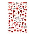 CHEEPUM 3D Red Stickers Eye Transfer Paper Nail DIY Manicure Sticker