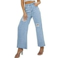 CHEEPUM Classic plus Jean Dress for Women 2024 New Jeans For Women