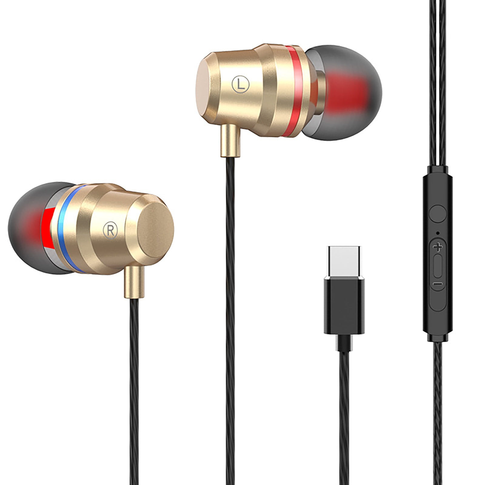 CHEEPUM Commander G Gaming Headset Type C Stereo InEar Microphone Wired Headphones For Phone PC Laptop Tablet Walmart