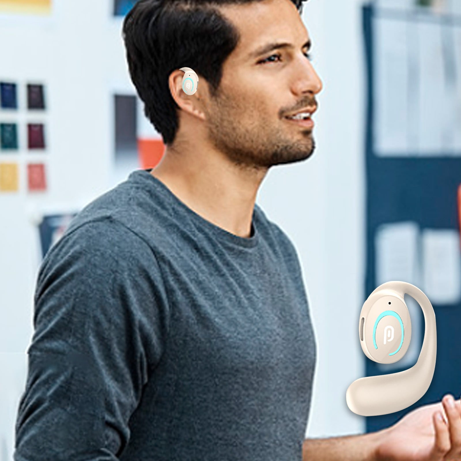 CHEEPUM Earphones for Working Out Mini True Wireless Headphones Version