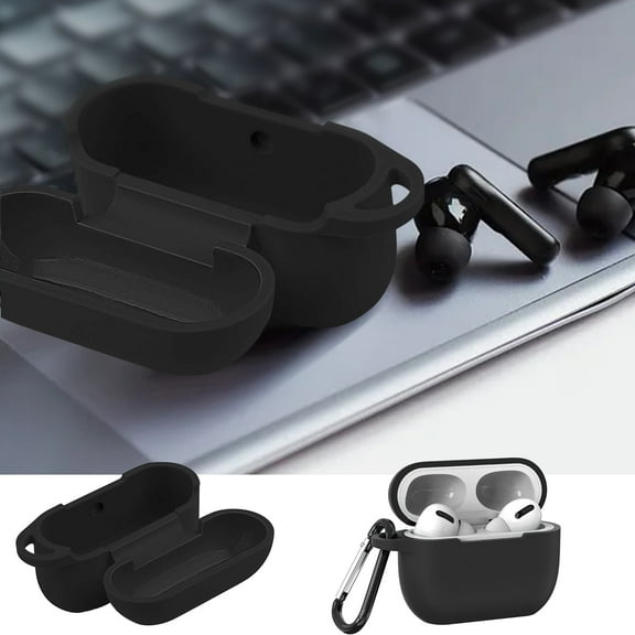 CHEEPUM Front LED Visible Protective Shockproof Earbuds Wireless Charging Case Cover Skin Compatible For Pro