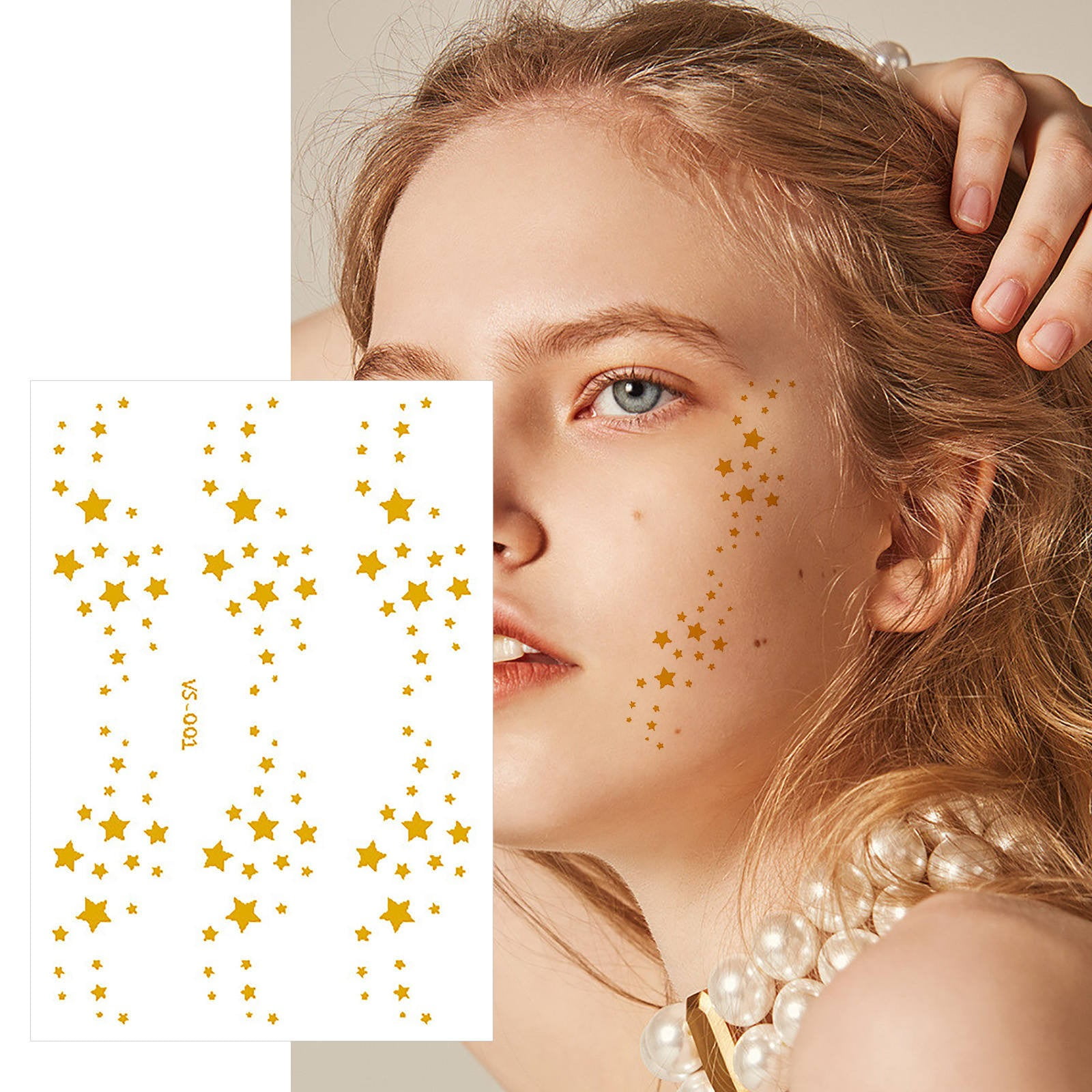 Sticker With Ink Protection CHEEPUM Ink Caps for Tattooing Metal Temporary Stickers Face Gold ...