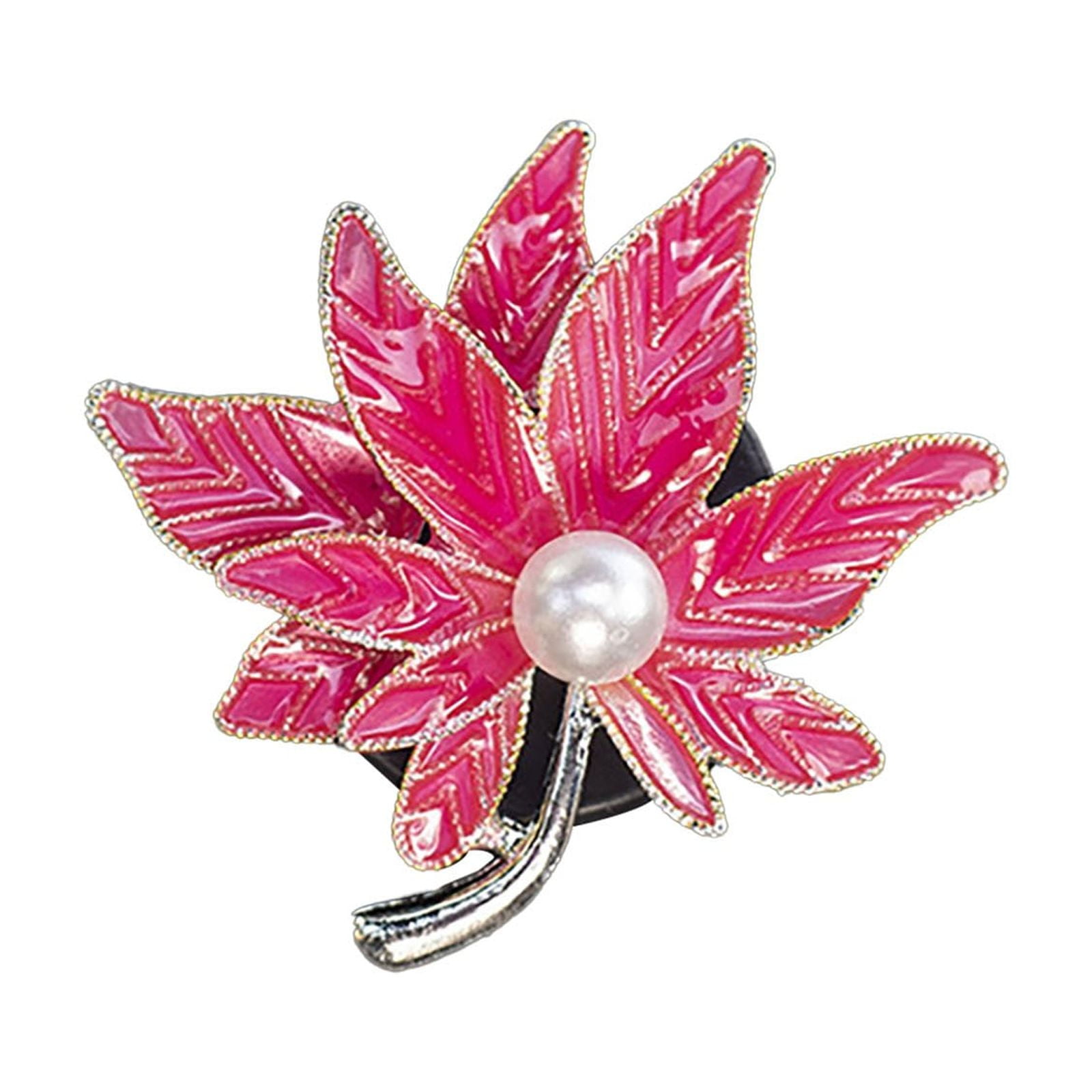 CHEEPUM Maple Leaf Pearl Car Air Fragrance Clip Colorful Maple Leaf Car