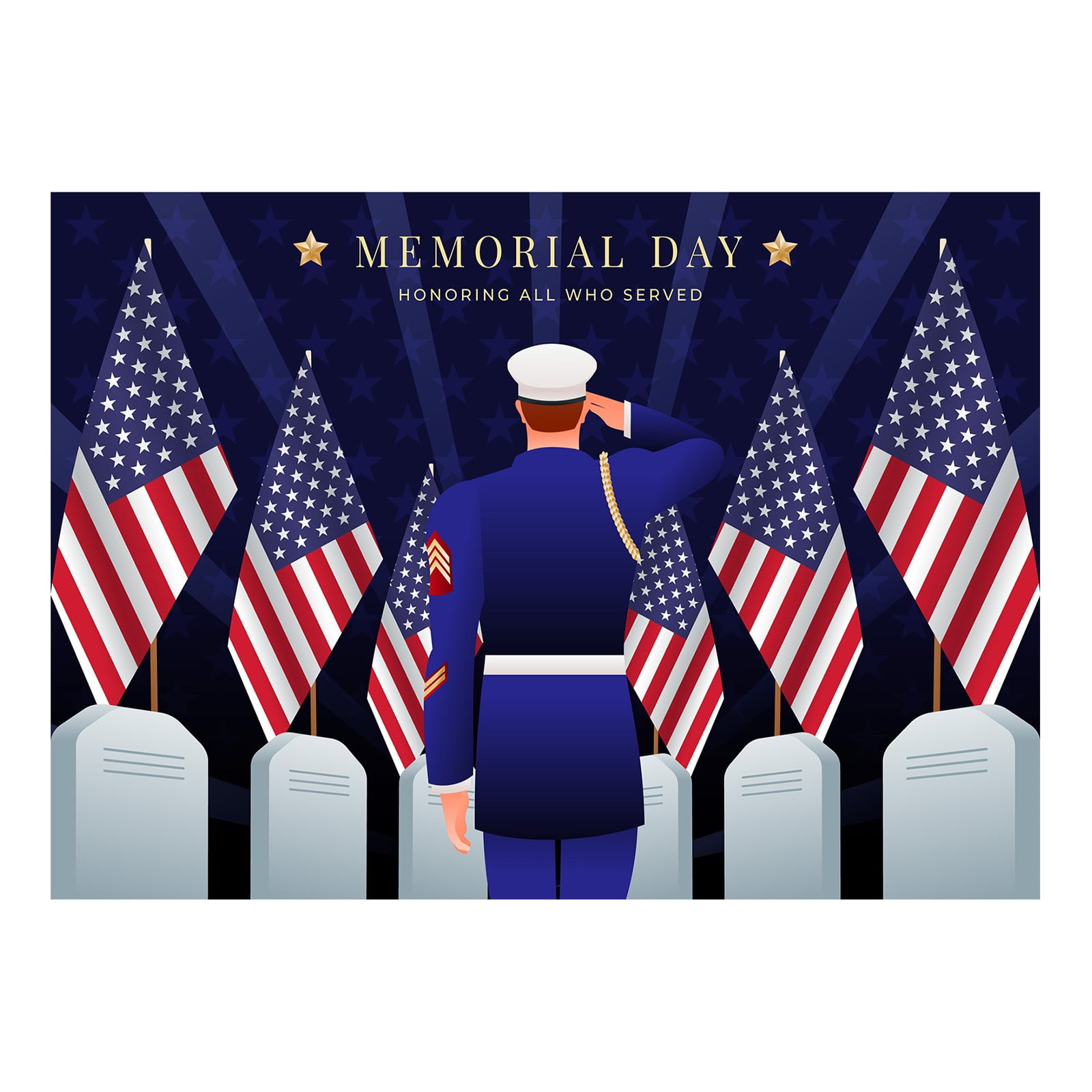CHEEPUM Pennant Flags Banner Memorial Day Banner Outdoor 4 Memorial Day