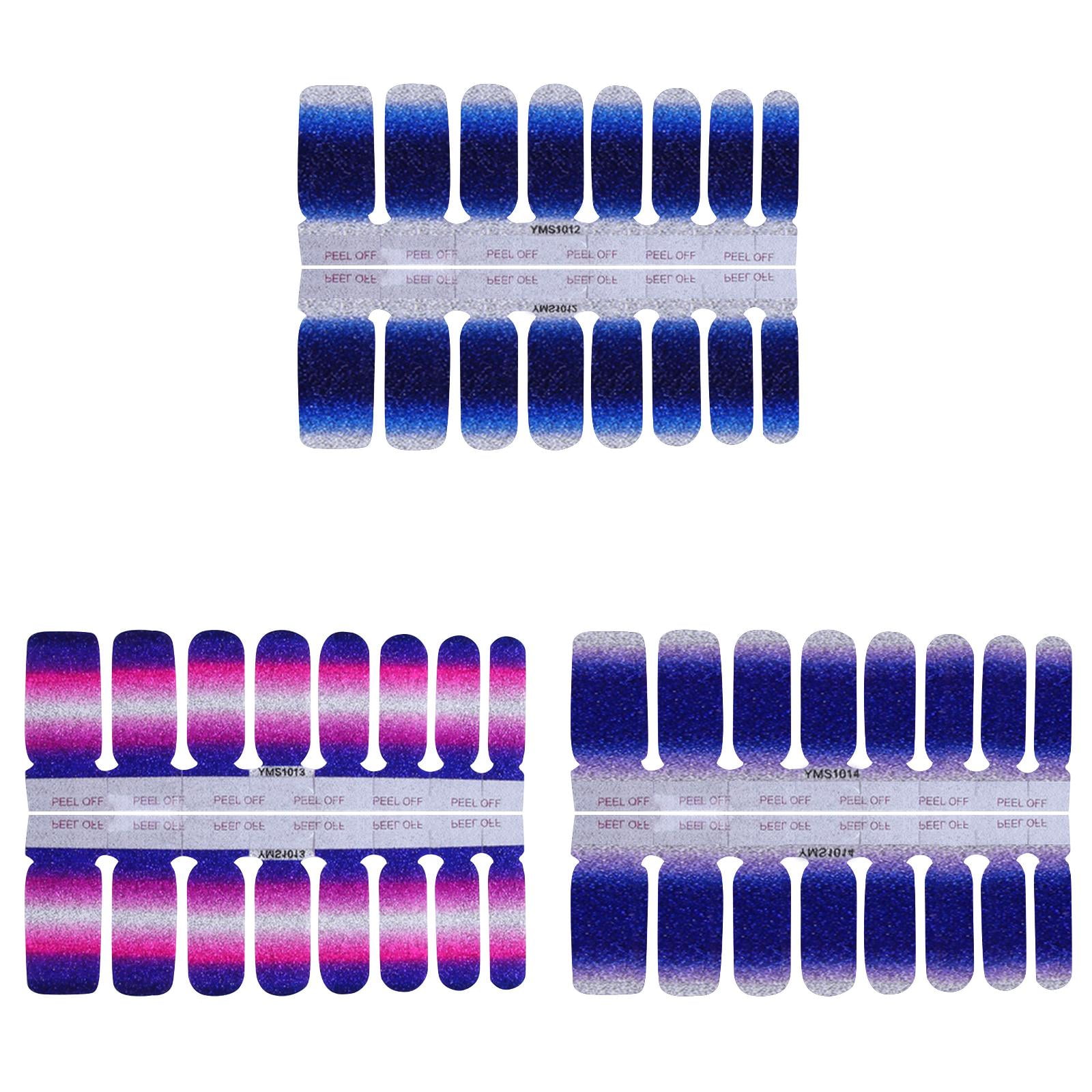 CHEEPUM Rhinestone for Nails Big Nail Applique Strips Valentines Day