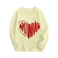 thumbnail image 1 of CHEEREAM 3-10T Girls Long Sleeve Shirts Cotton Shirt Crewneck Girls' Funny Love Shape Graphic Tee Shirt Tops, 1 of 3