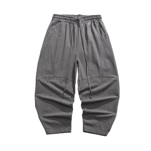 CHEEREAM Athletic Training Pants for Mens Drawstring Elastic Waist Straight Leg Breathable Trousers Dynamic Gym Sessions Loose Fit