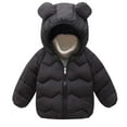 thumbnail image 1 of CHEEREAM Baby Boys Girls Winter Coats Toddler Bear Hoods Down Jacket Infant Kids Light Puffer Padded Outwear 9M-7T, 1 of 4