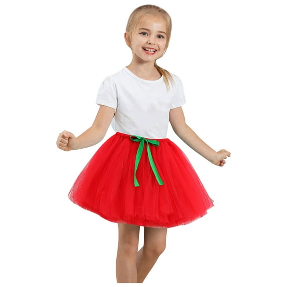 CHEEREAM Ballet Tutu Short Skirt for Baby Girl Color Block Costume Ballet Dress Princess Dresses for Party Dance 2-10Years