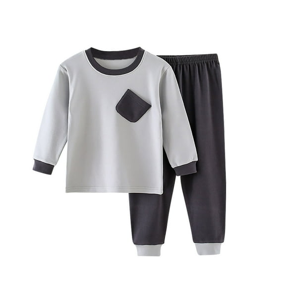 CHEEREAM Boys Fleece Colorblock Sweatshirt and Pants Outfit Set Fall Winter Clothes Toddler to Little Kid Sizes 6Months-10Years