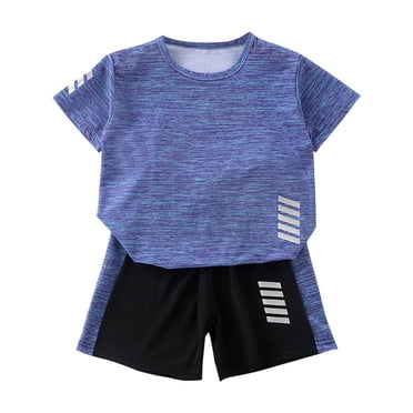 Boy's Set Sleeveless T Shirt Shorts Mix