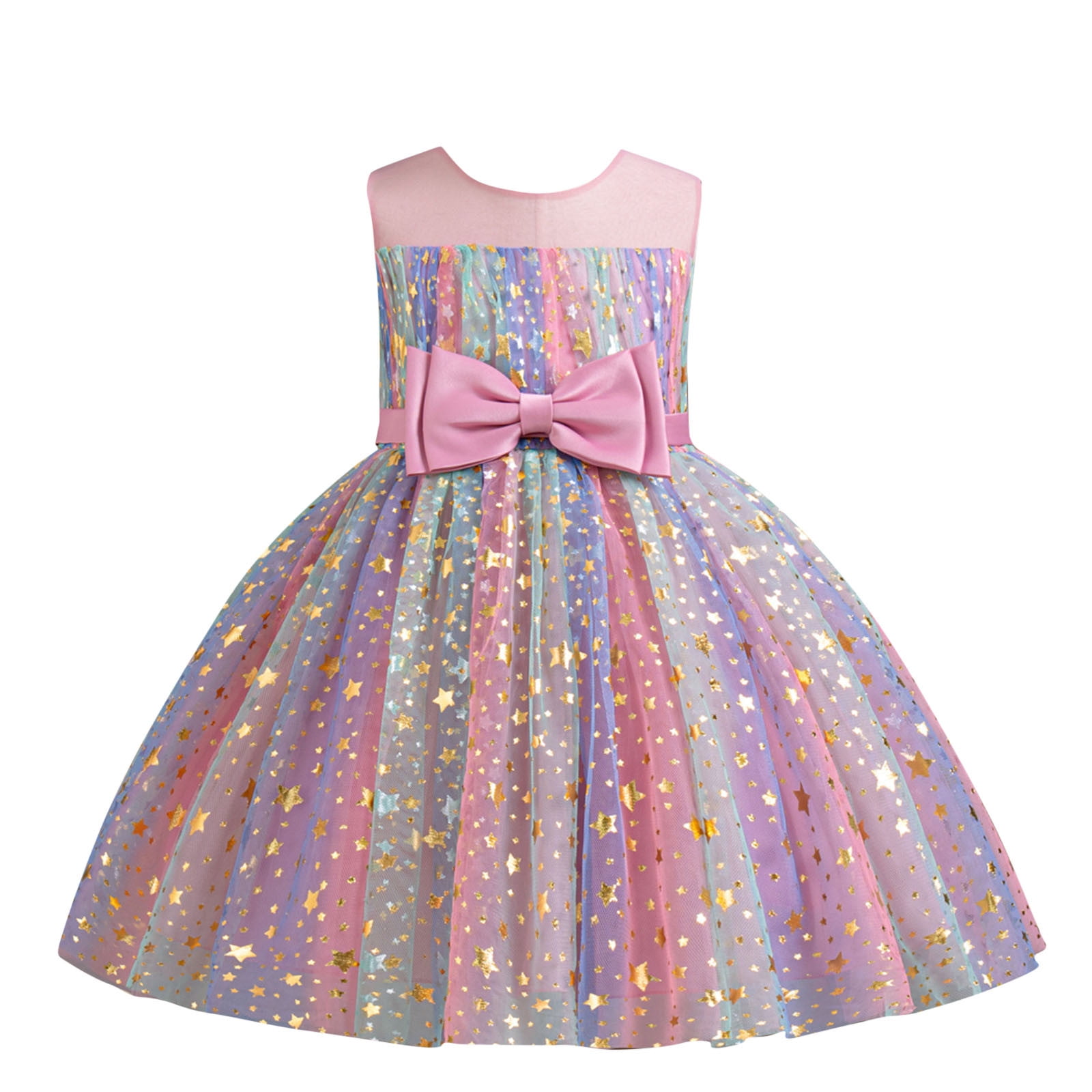 Girls' Birthday  Drsss Girls Christening Dresses Floral Princess Dress