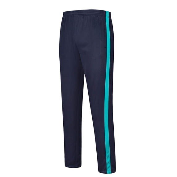 CHEEREAM Girl Boy Striped Track Pants Elastic Waist Straight Leg Sweatpants Joggers Wide Leg Side Stripes Pants with Pockets for 7-18 Years