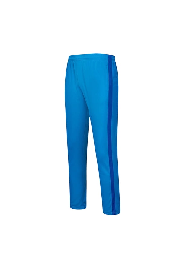 Girl Boy Striped Track Pants Elastic Waist Straight Leg Sweatpants Joggers Wide Leg Side Stripes Pants with Pockets for 7-18 Years