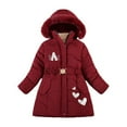 thumbnail image 1 of CHEEREAM Girl's Puffer Coat Fleece Snow Jacket for Winter Outwear Long Sleeve Soft Warm Hooded Jackets Teen Girls 6-13 Years, 1 of 3