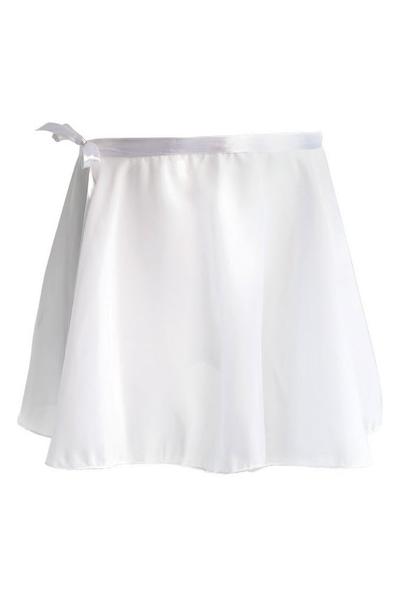 Girls Ballet Wrap Skirt Chiffon Dance Wrap Skirt with Adjustable Waist Tie Gymnastics Ballet Skirts for 5-13 Years