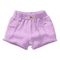 thumbnail image 1 of CHEEREAM Girls Fashion Denim Active Shorts with Adjustable Waist Classic Black Ripped Wash Jean Shorts Active, 1 of 4