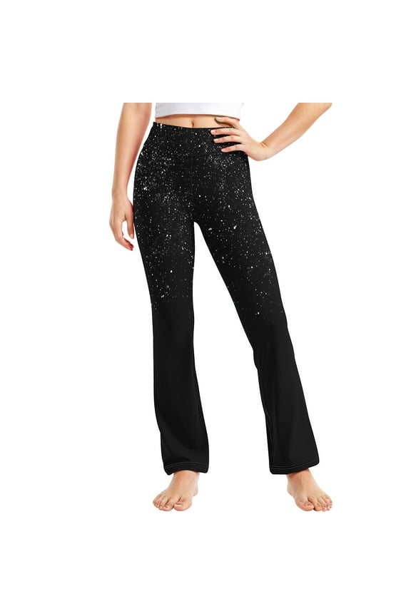 Girls Flare Legging Kids Bootcut Pants Girls Bell Bottom Pants Girl High Waisted Yoga Flared Pants