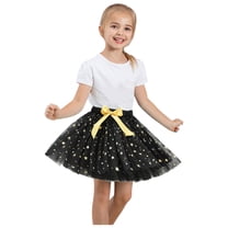 CHEEREAM Girls Layered Star Sequins Tutu Skirt Ballet Dance Dress Little Girls and Big Girls Tulle Tutu Skirt