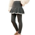 thumbnail image 1 of CHEEREAM Girls Leggings Toddler Pants Footless Leggings for Girl School Uniform Tutu Kids Ruffle Skirt Pull On Warm Clothes, 1 of 9