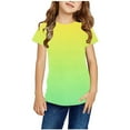 thumbnail image 1 of CHEEREAM Girls Tie Dye T Shirts 3-14 Years Round Neck Short Sleeve Casual Summer Daily Tee Shirts for Kids, 1 of 5