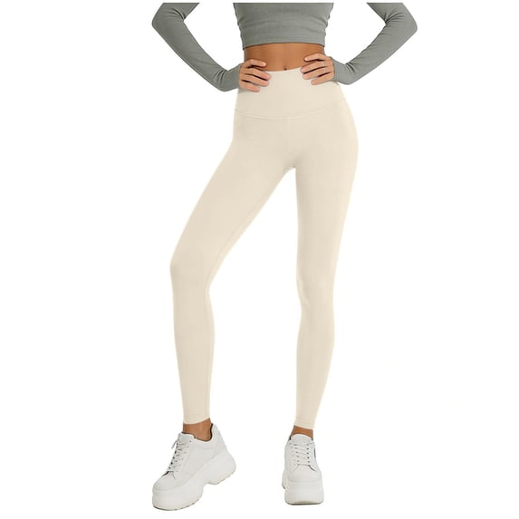 CHEEREAM High Waist Yoga Pants For Womens Skinny Workout Running Trousers Lightweight Brethable Summer Tight Bottom Tummy Control Legging