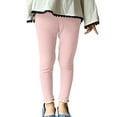 thumbnail image 1 of CHEEREAM Kids Baby Girls Fall Winter Knitted Ribbed Trousers Lace Trim Warm Leggings Solid Soft Fit Full Length Pant, 1 of 4
