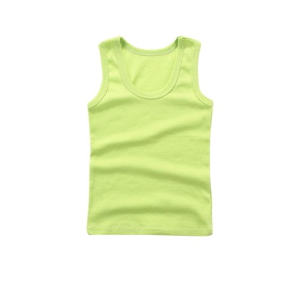 CHEEREAM Kids Soft Undershirt Tank Tops Cotton Undershirt Sleeveless Shirts for Girls Boys Unisex Size 2-14 Years