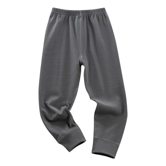 CHEEREAM Kids Unisex Boys Girls Premium Ribbed Leggings Casual Stretchy Pants with Stylish Cuffs and Elastic Waist Bottoms for Toddlers 3-14 Years
