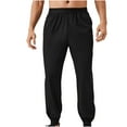 thumbnail image 1 of CHEEREAM Men's Lightweight Joggers Pants Cargo Hiking Running Athletic Workout Track Pants Travel Golf Sweatpants with Pockets Black XL, 1 of 5