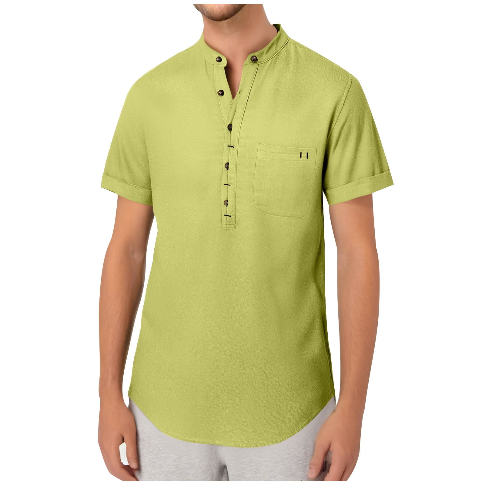 Stylish Mens Roll Short Sleeve Shirts for Modern Men
