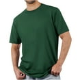 thumbnail image 1 of CHEEREAM Men's Loose Fit Athletic T-Shirts Lightweight Quick Dry Short Tshirts Crew Neck Outdoor Workout Tops Army Green 2XL, 1 of 8