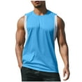 thumbnail image 1 of CHEEREAM Men's Sleeveless Shirts Quick Dry Tank Tops for Men Sun Protection UPF 50+ Athletic Gym Workout Muscle Shirts Sky Blue 2XL, 1 of 7