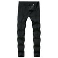 thumbnail image 1 of CHEEREAM Men's Slim Fit Stretch Jeans Ripped Skinny Jeans for Men Distressed Straight Leg Fashion Comfort Flex Waist Pants Black XL, 1 of 8