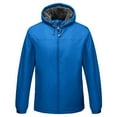 thumbnail image 1 of CHEEREAM Men's Work Coat Washed Duck Fleece Lined Waterproof Workwear Fit Relaxed Winter Hooded Active Jacket with Pockets Blue M, 1 of 2