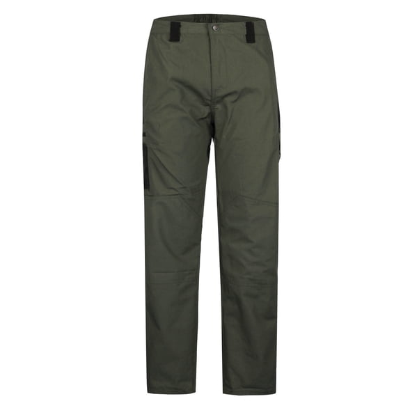 CHEEREAM Mens Cargo Pants Water Resistant Relaxed Fit Hiking Work Pants Multi Pockets Ripstop Flex Baggy Camo Tactical Pants Army Green S
