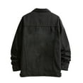 thumbnail image 1 of CHEEREAM Mens Denim Jacket Washed Ripped Distressed Flex Stretch Casual Trucker Biker Jeans Jacket Button Down Plus Size Jackets for Men Black 3XL, 1 of 3