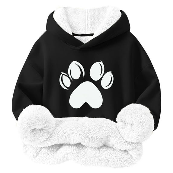 CHEEREAM Sweatshirt for Girls Fall Tops Cute Graphic Hoodies Fleece Pullover Winter Clothes Vacation Outfits for 2-12 Years