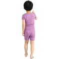 thumbnail image 1 of CHEEREAM Toddler Baby Boys Girls Ribbed Knit 2Piece Round Neck Short Sleeve Tops and High Waist Shorts Sets for 6 Months-7 Years, 1 of 5