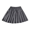 thumbnail image 1 of CHEEREAM Toddler Baby Girls Pleated A Line Short Skirt Mini Skirt High Waist Tennis School Uniform Skirts for 2-15 Years, 1 of 3